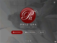 Tablet Screenshot of phizspa.com